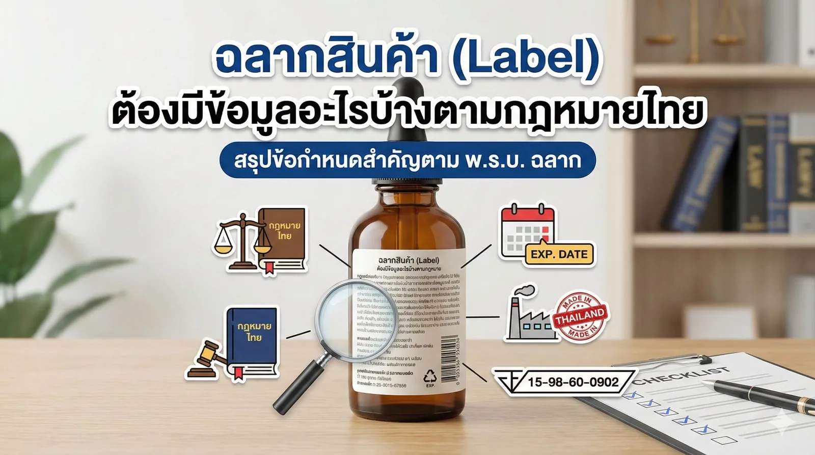 ฉลากสินค้า (Label) ต้องมีข้อมูลอะไรบ้างตามกฎหมายไทย?